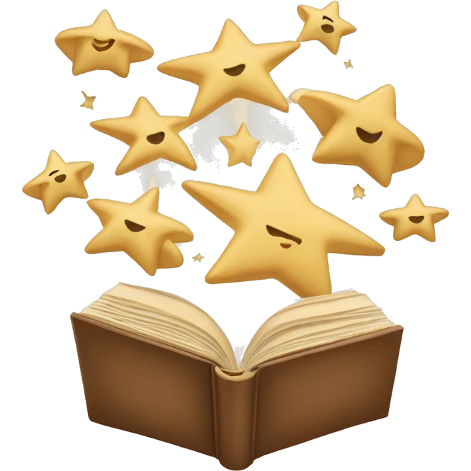 beige book stars are flying in the sky emoji