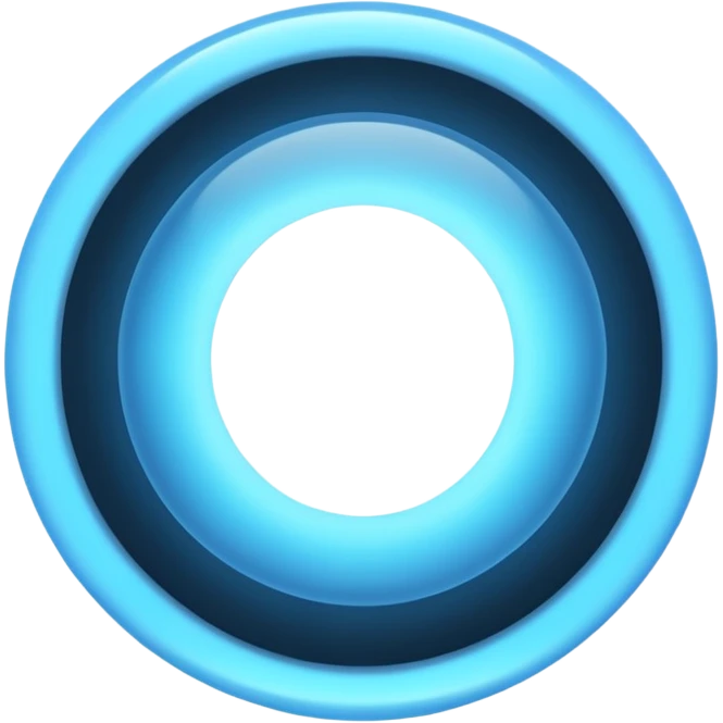light blue glowing circle emoji