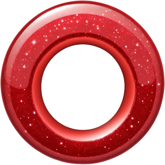 red glitter ring emoji
