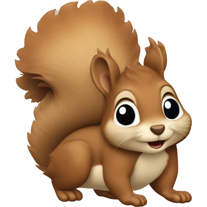squirrel traveling emoji