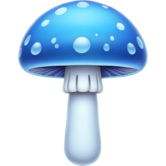 blue magic mushroom  emoji