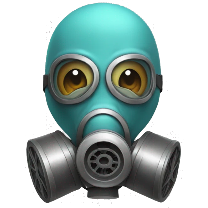 Gas mask + squirtle emoji