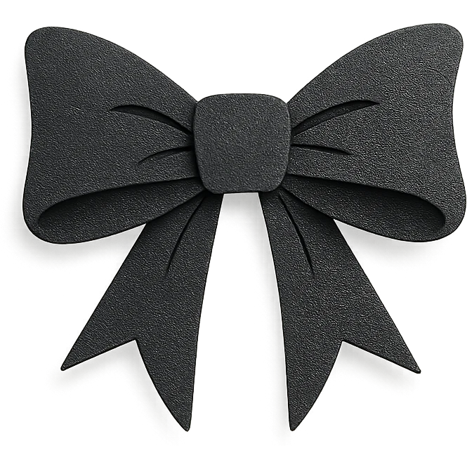 gothic bow emoji