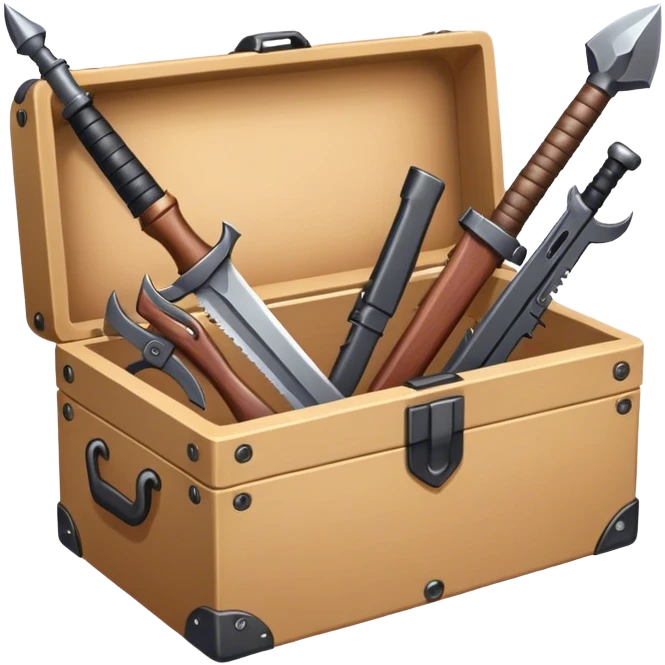  box with weapons emoji