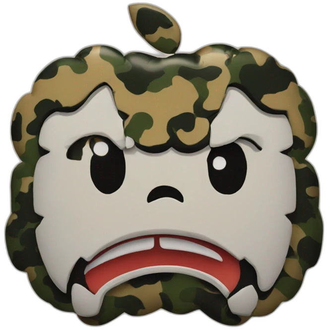Bape x apple emoji