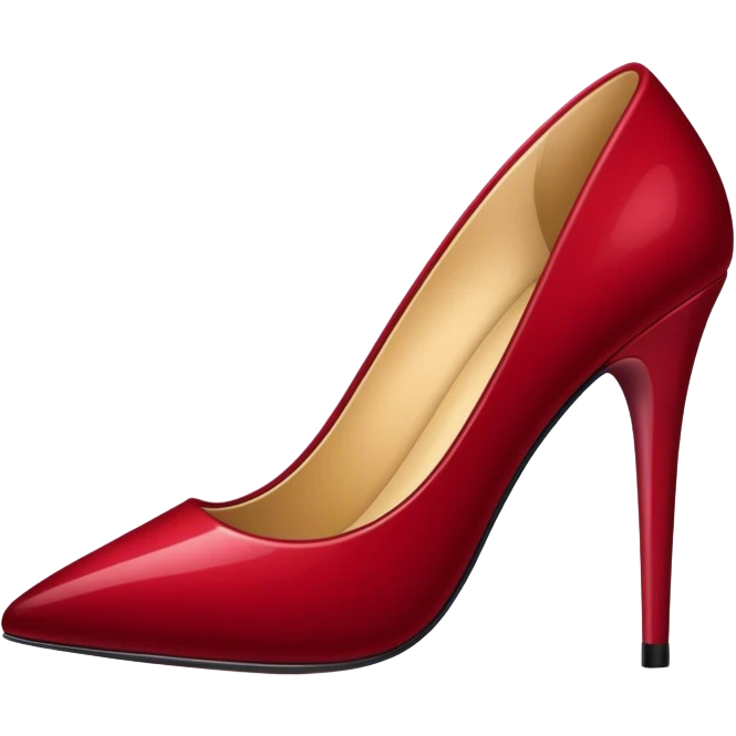 Dark red stiletto  emoji