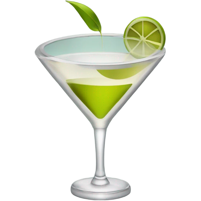 Clock with a martini glass in the middle  emoji