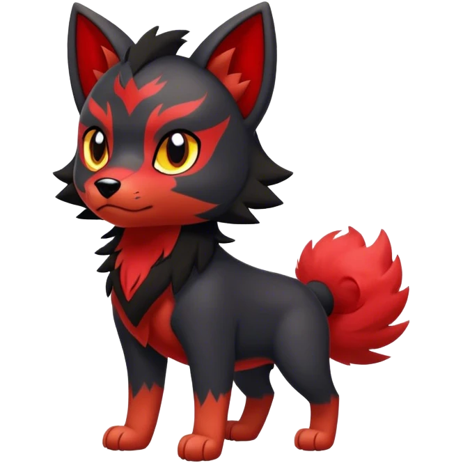 Litten-Houndour-Zorua-hybrid full body emoji