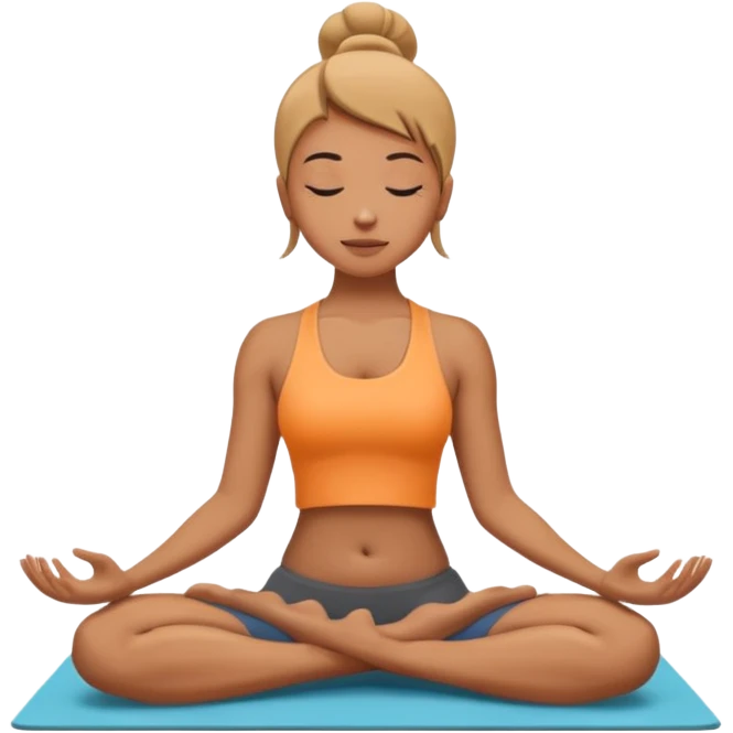 Pose de yoga emoji