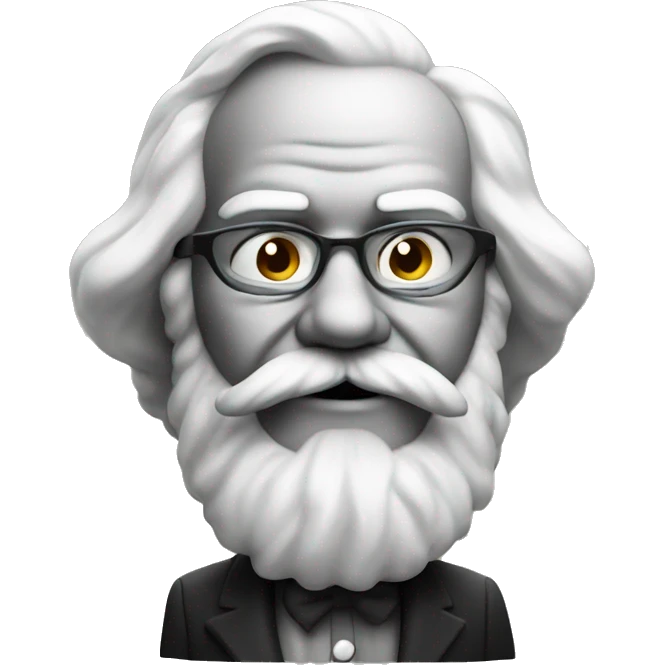 Marx avec une cigarette emoji