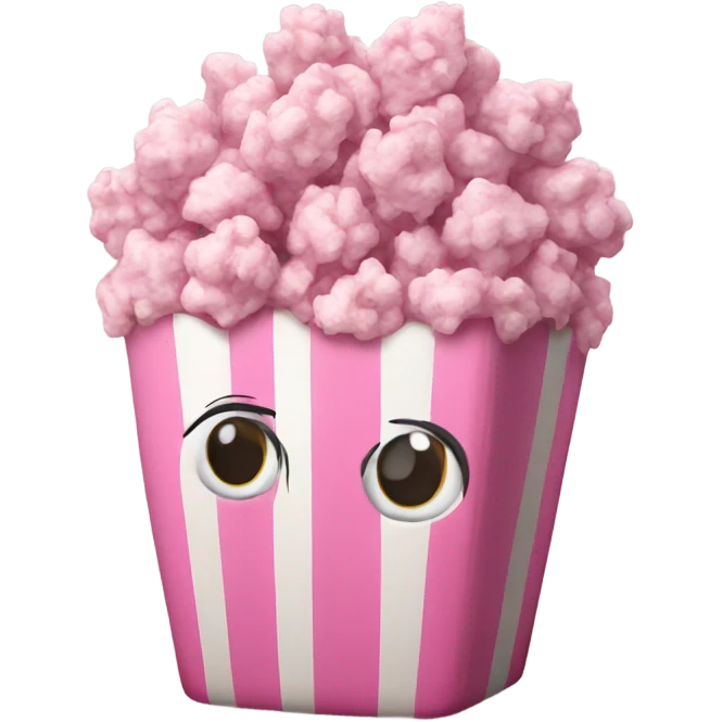Pink popcorn ios emoji