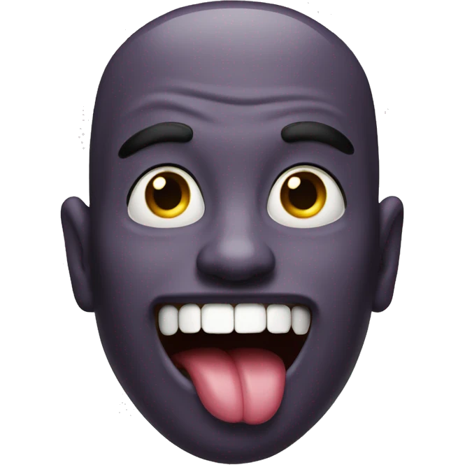 A freaky guy with his tongue out  emoji