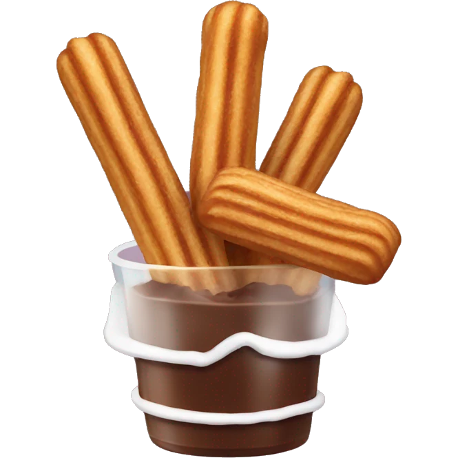 Chocolate con churros emoji