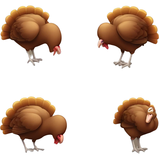Sleepy turkey emoji