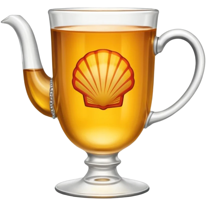 Shell Tea glass  emoji