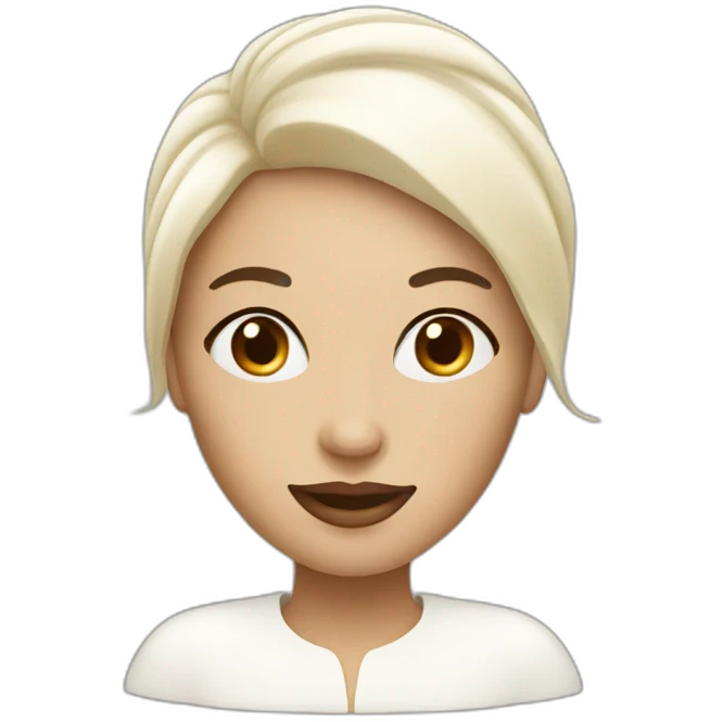 women with cream for face emoji