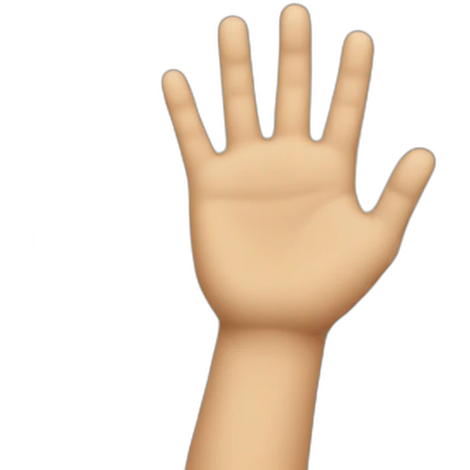 Mano apuntando emoji