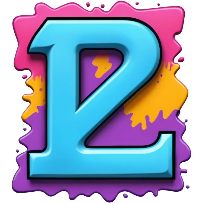 Граффити надпись: 72 emoji