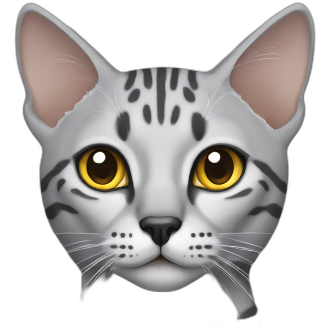 Egyptian Mau cat emoji