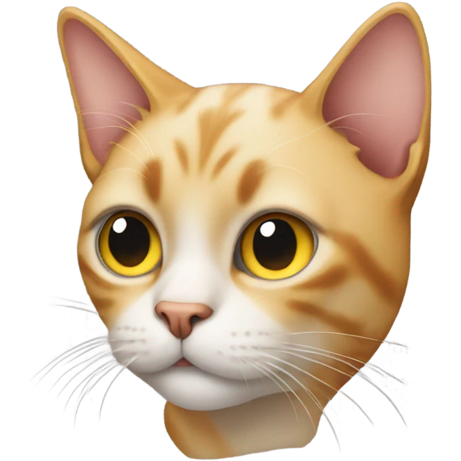 A cat thinking  emoji