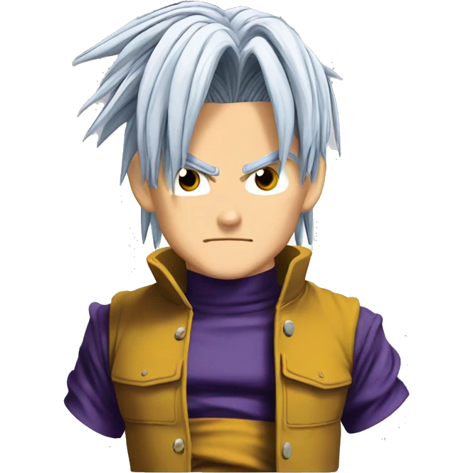 Trunks de dbz con el pulgar arriba emoji