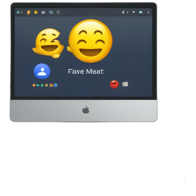 google page open in computer monitor emoji