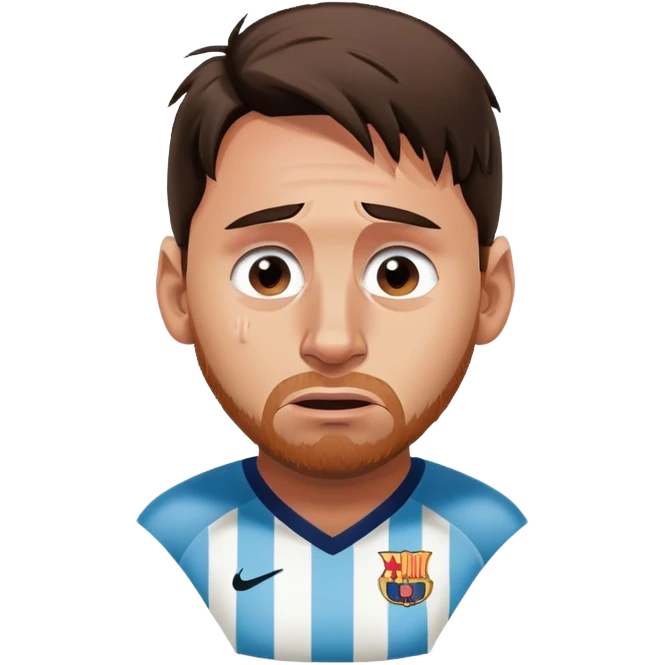 Messi llorando emoji
