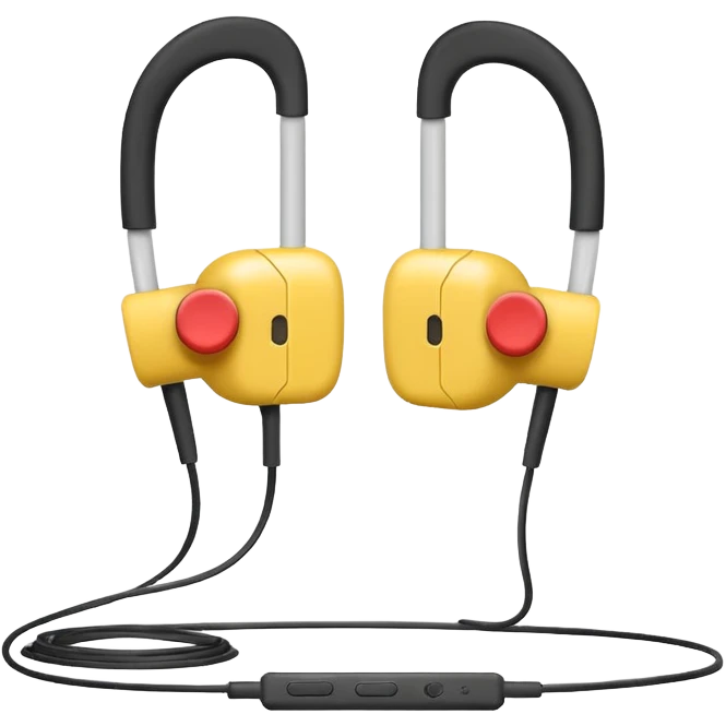 apple earphone white rough
 emoji
