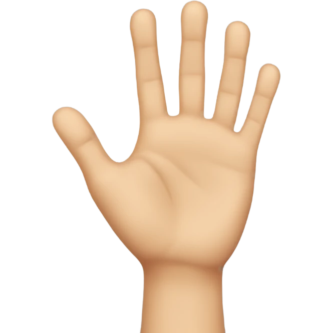 Two hands Nicely Done high five with very short finger length emoji