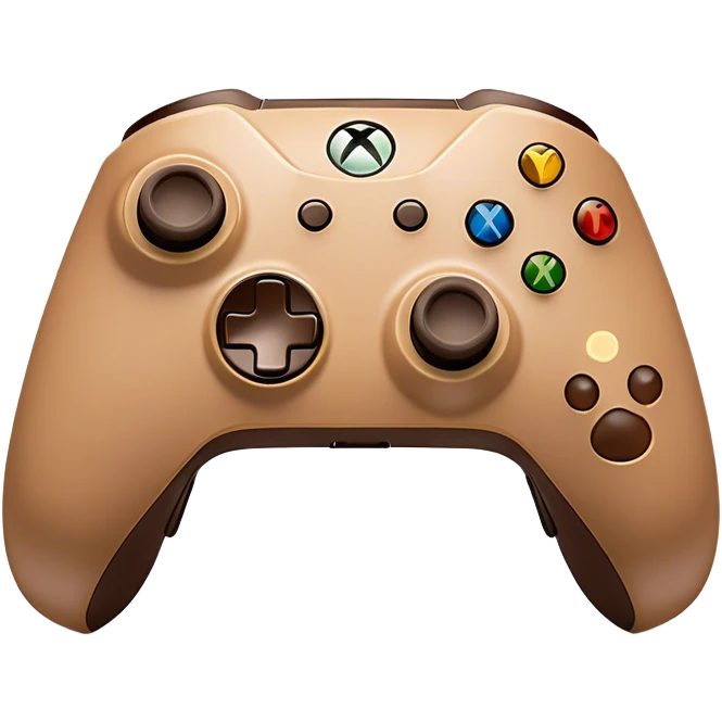 Clash of Clans aesthetic: Cinematic Playful Xbox Wireless Controller Portrait Emoji, rendered in a 3D vector-style similar to standard emojis with minimal shading and bold, simplified shapes. A compact, distinct form with signature details, softly glowing with a modern gaming energy charm. Simplified yet unmistakably iconic, highly detailed and consistent, glowing with a soft radiance and high shine. Stylized with a touch of next-gen innovation and a soft glowing outline, capturing the essence of a beloved gaming relic with a friendly, playful manner! emoji