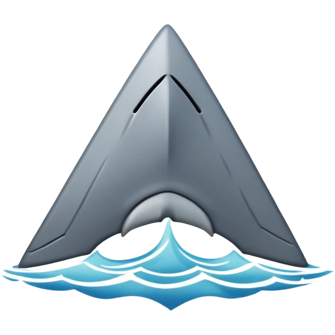 A shark fin emoji