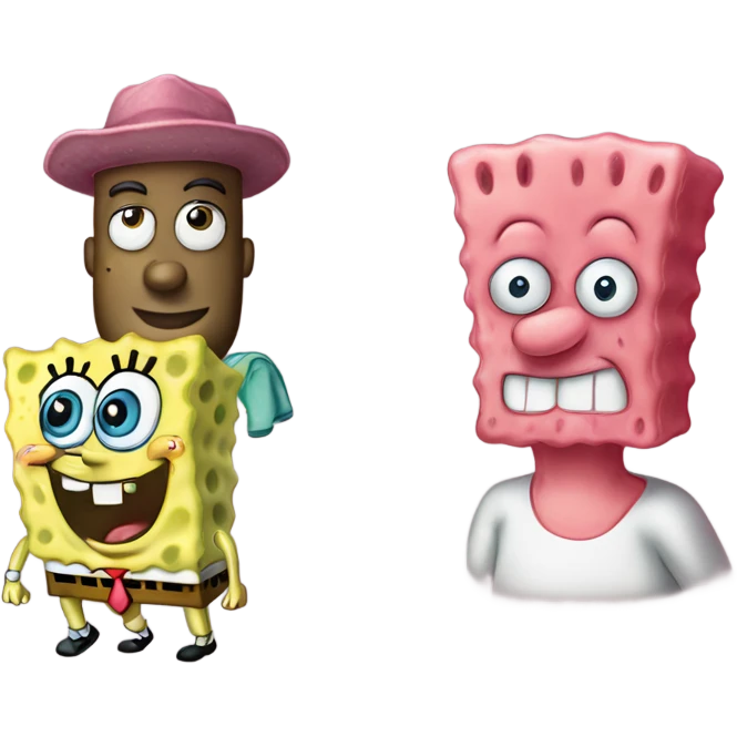 SpongeBob and Patrick  emoji