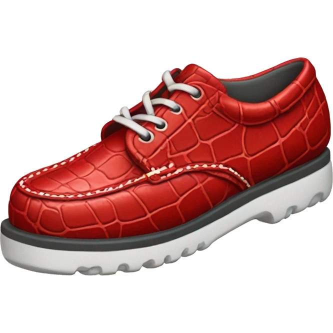 Red croc shoe emoji