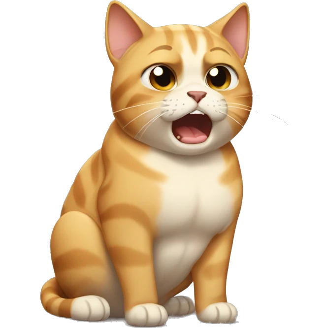 Buff cat crying emoji