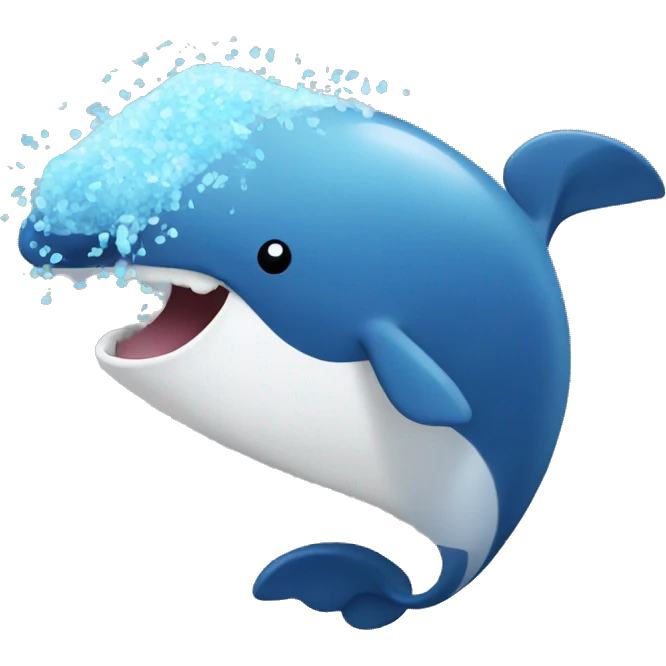 whale blowing onfetti emoji
