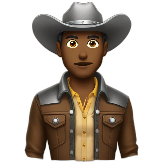 full Chromed skin cowboy emoji