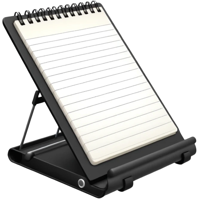 music notebook with stand emoji
