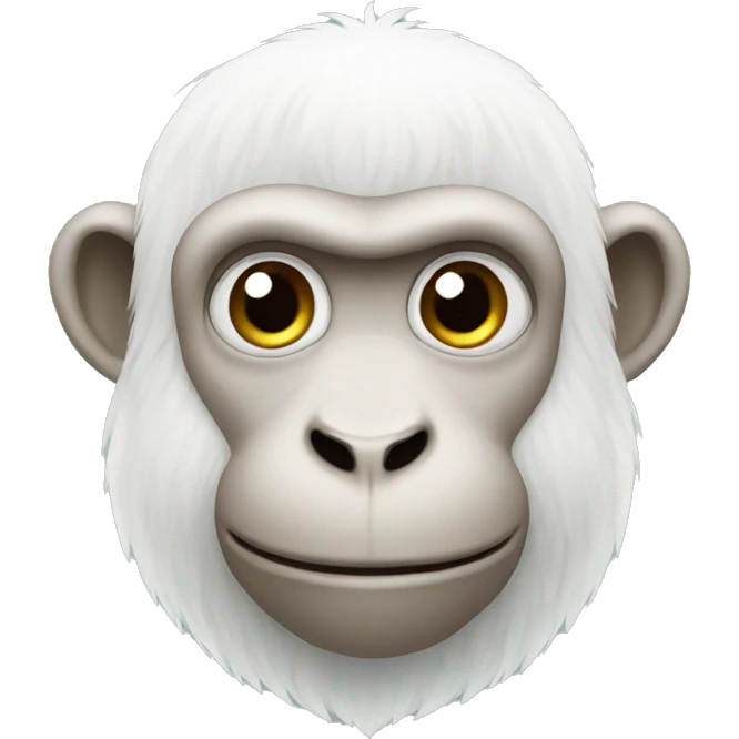 White Monkey  emoji