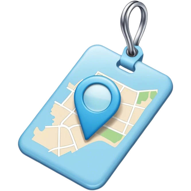light blue map tag emoji