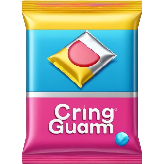 chewing gum packet emoji