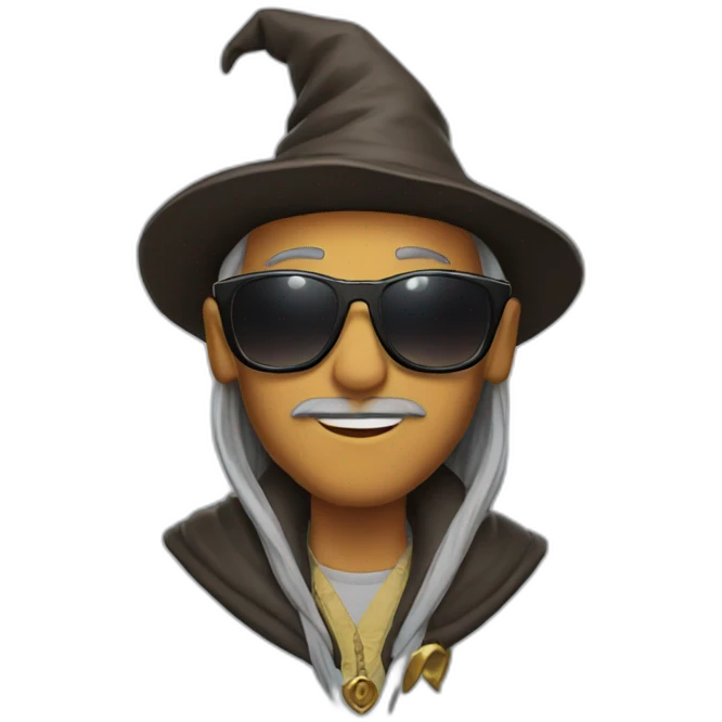 Wizard with ray bans emoji