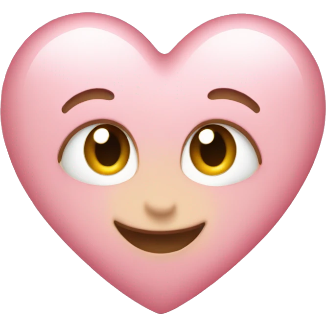 Light pink heart emoji