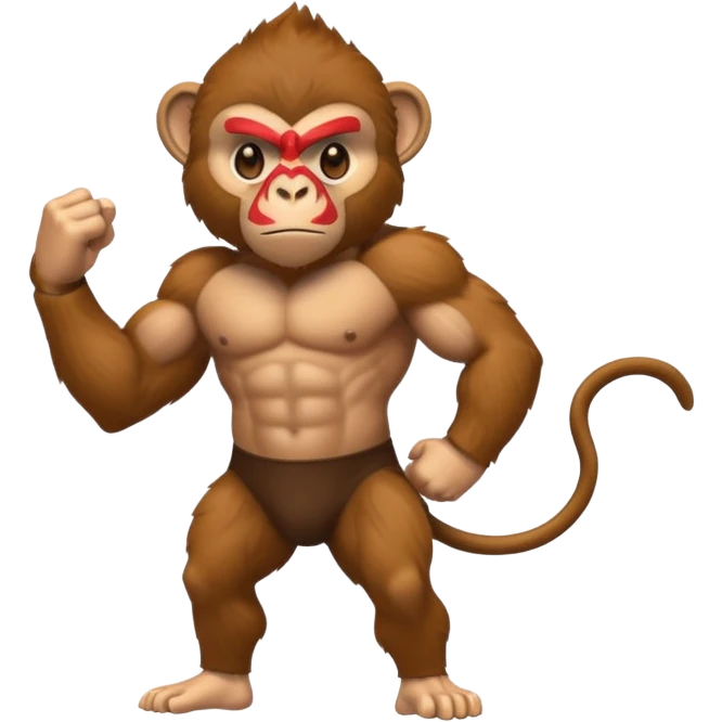 strong monkey emoji
