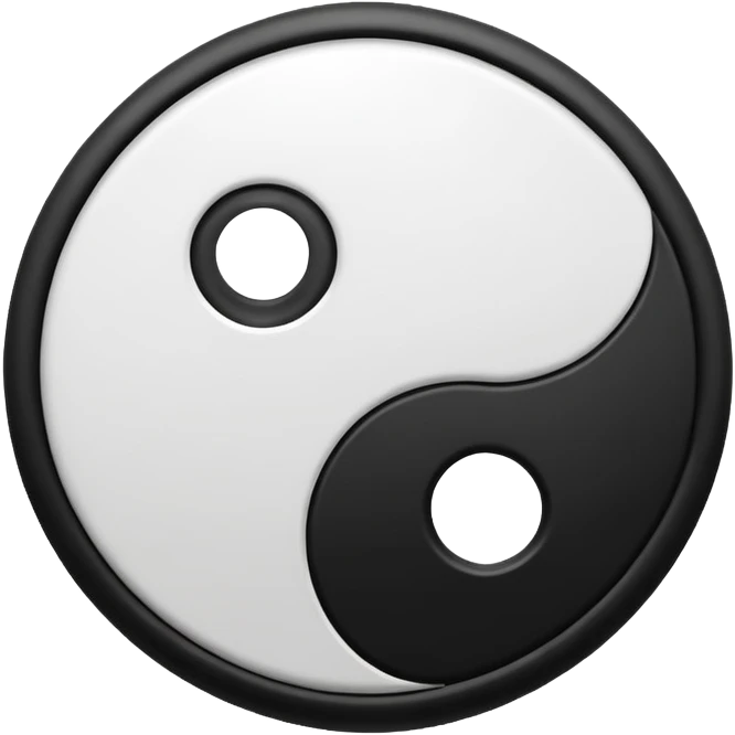 Ying yang emoji