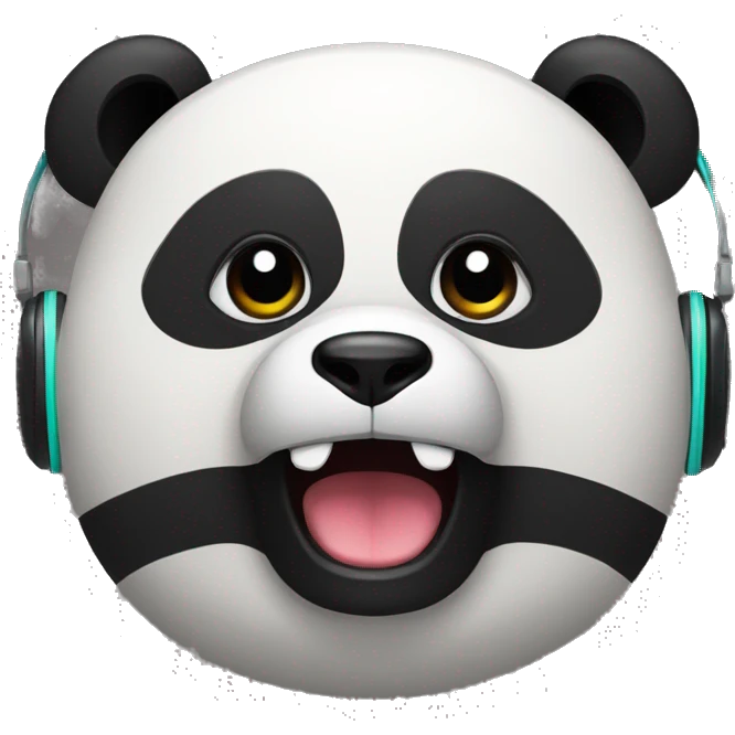 panda con audifonos emoji