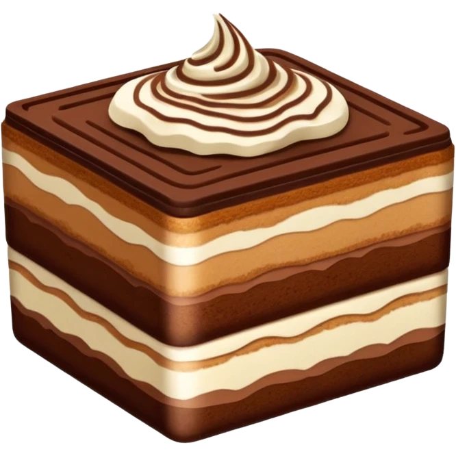 Square tiramisu emoji