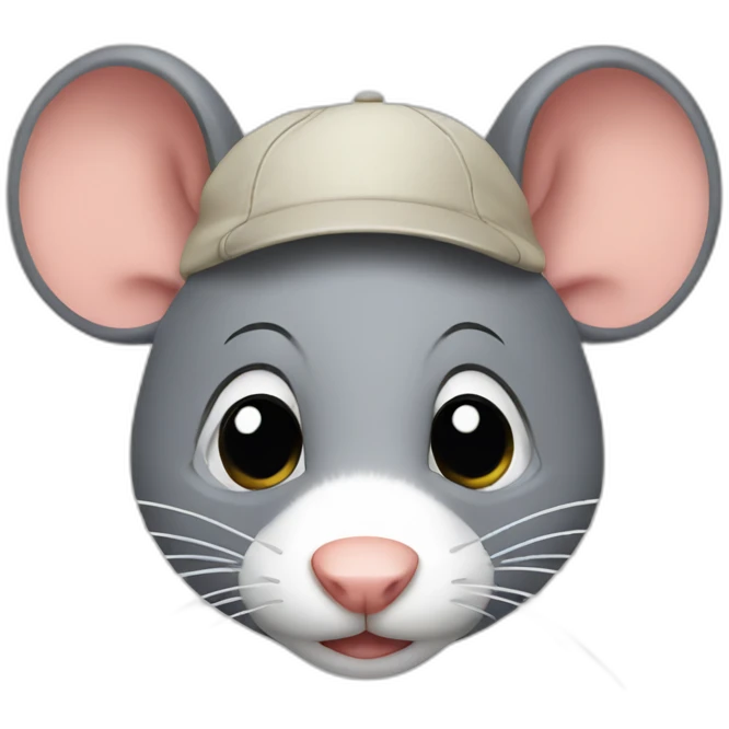 rat with cap emoji