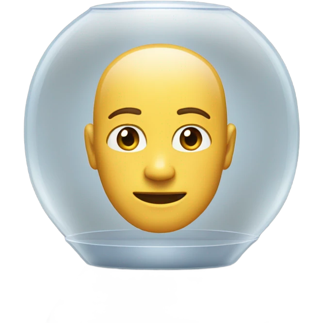 human see through capsule front and back emoji
