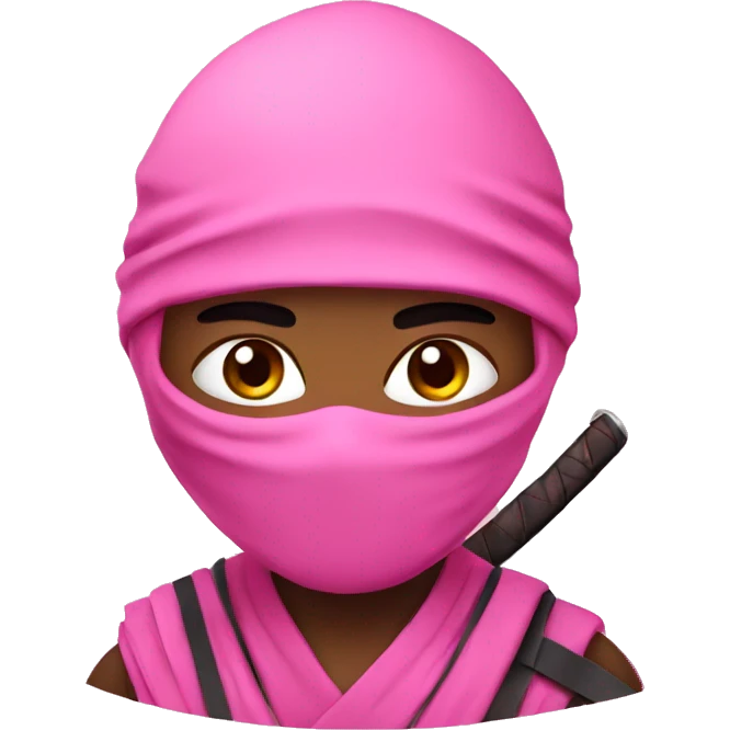 pink cute ninja  emoji