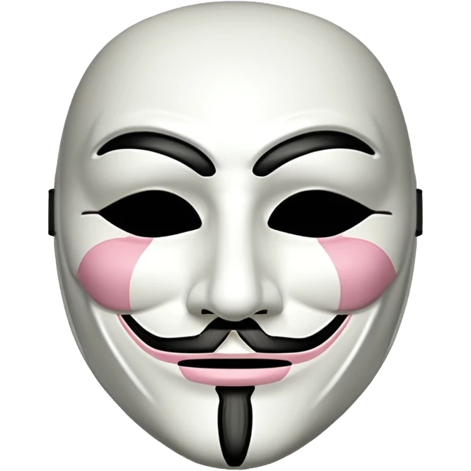 Vendetta mask emoji